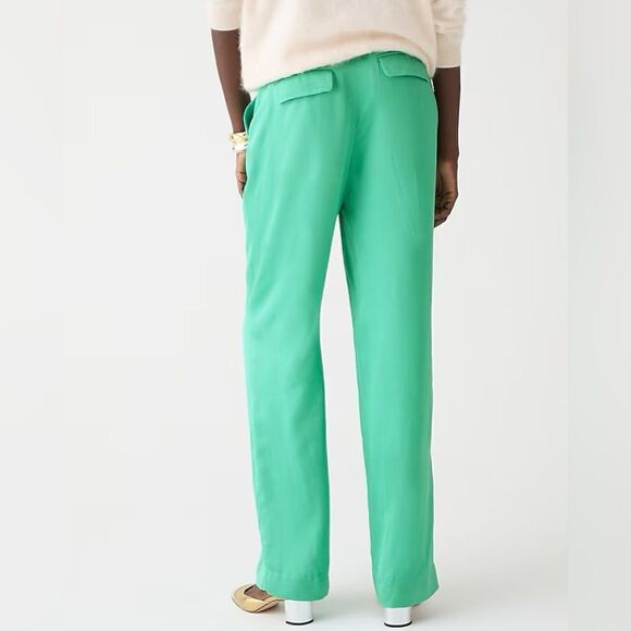 J Crew Straight Leg Essential Luster Crepe Pants NWT - Picture 3 of 9